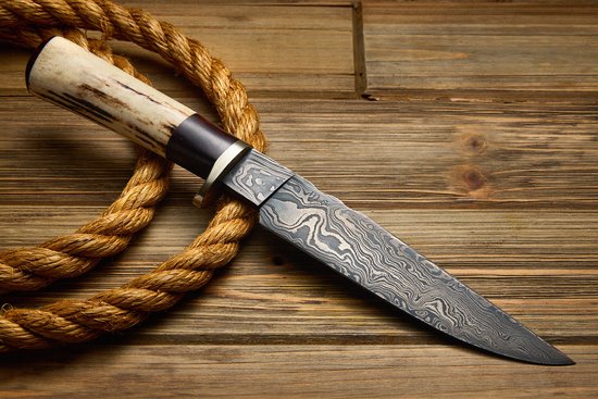 Ellis Custom Fighter (reverse side) - hand-forged by Dave Ellis, ABS Mastersmith